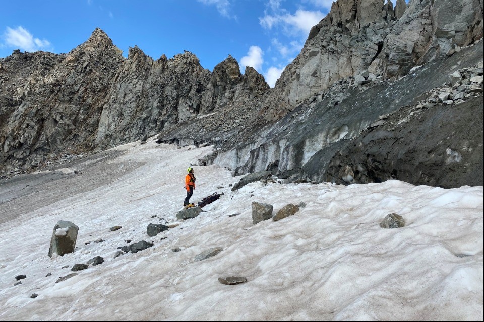 Immagine Specialista del soccorso alpino in elicottero