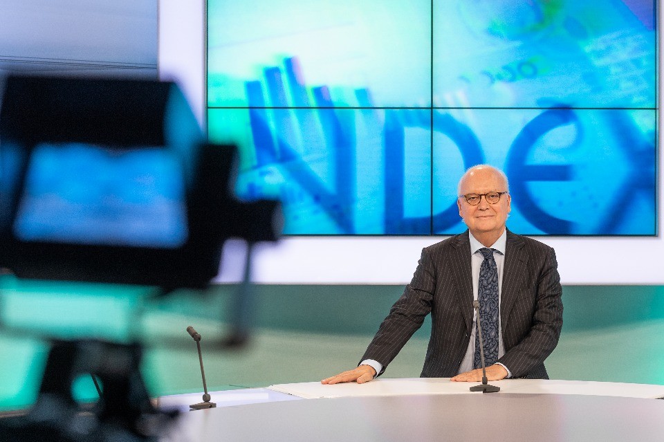 Lino Terlizzi nello studio di Index (FOTO CHIARA ZOCCHETTI)