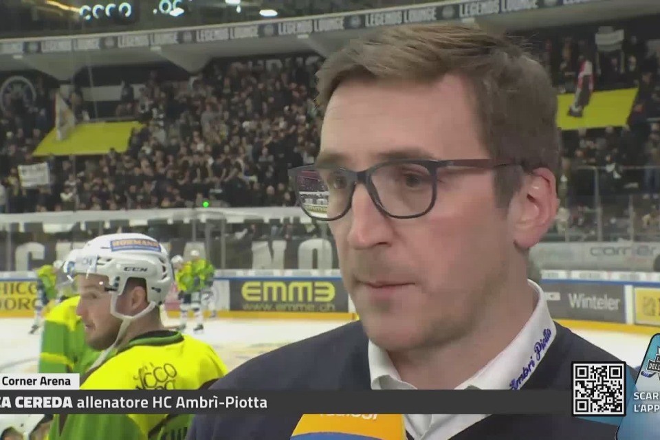 Luca Cereda prima del derby Luca Cereda prima del derby