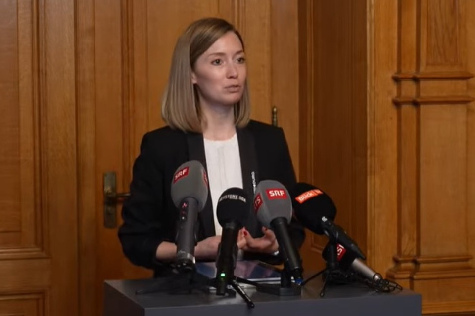 La consigliera agli Stati Johanna Gapany. Screenshot video.