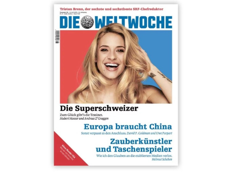 La prima pagina della Weltwoche