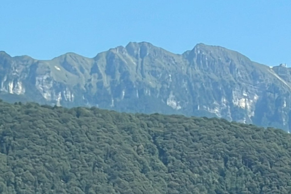 La zona dove è stato avvistato l'elicottero