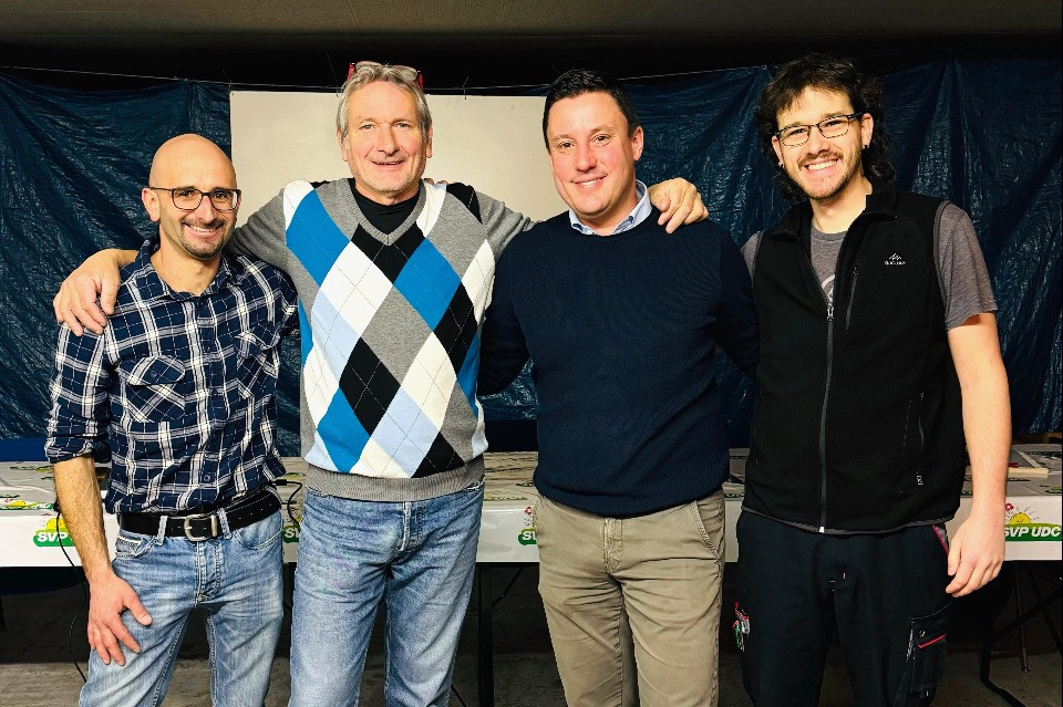 Nella foto da sinistra: Manuel Strazzini, Luca Buzzi, Piero Marchesi e Michele Frusetta.