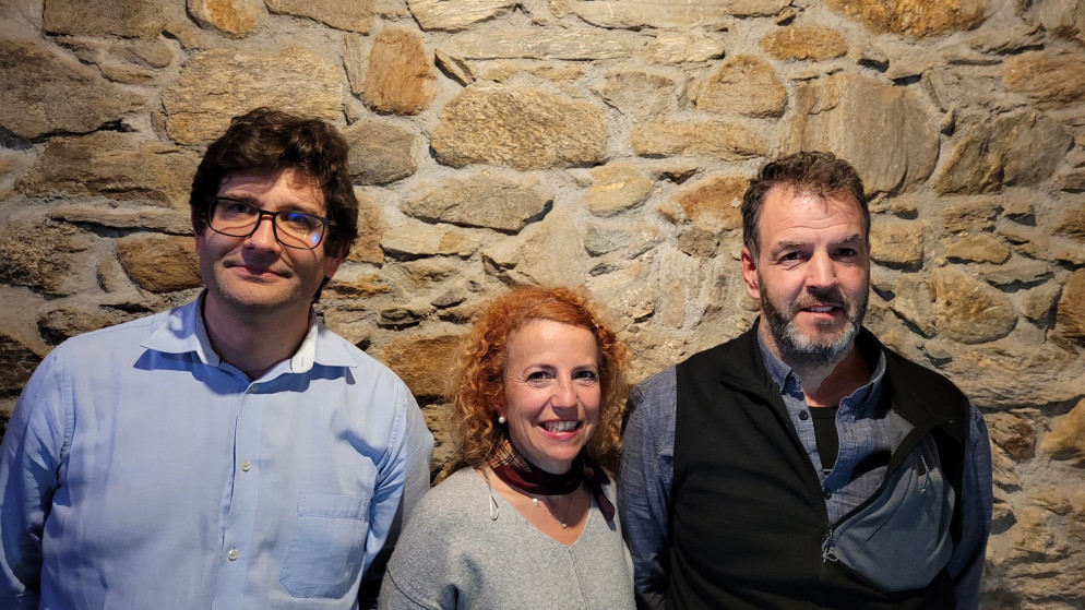 I candidati del PLR al Municipio di Acquarossa (da sinistra): Giacomo Gianella, Alessia Baroni e Lucio Tironi.