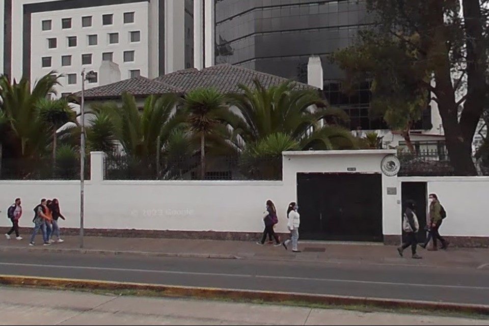 L'ambasciata messicana a Quito © Google Maps