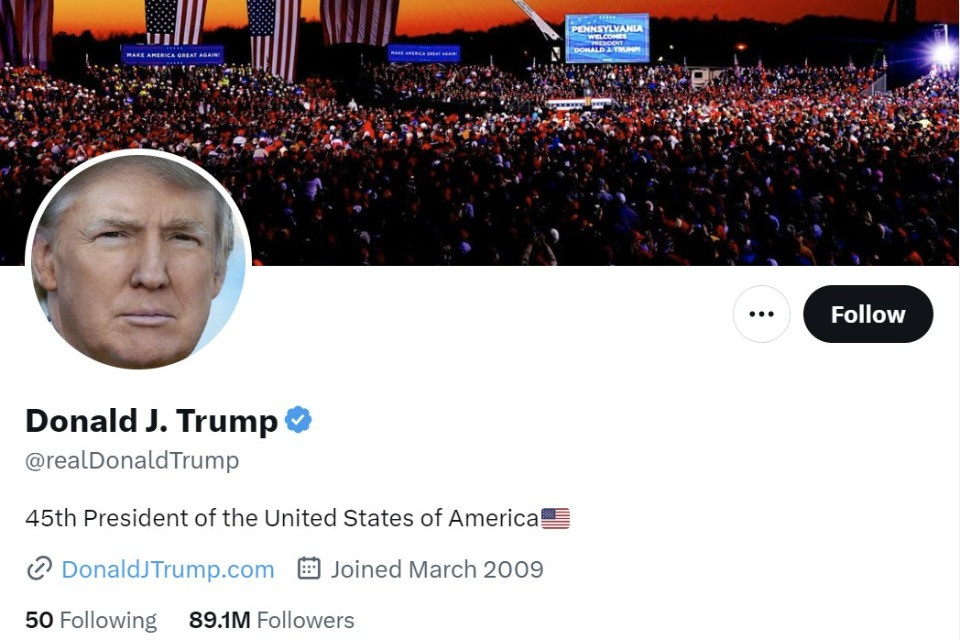 © X / @realDonaldTrump