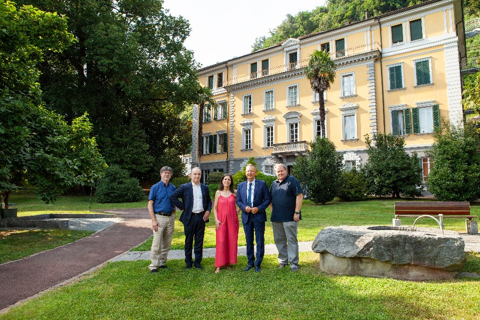 Da sinistra: Giorgio Pellanda, Marzio Gianora, Nancy Lunghi, Claudio Franscella, Brenno Galli.