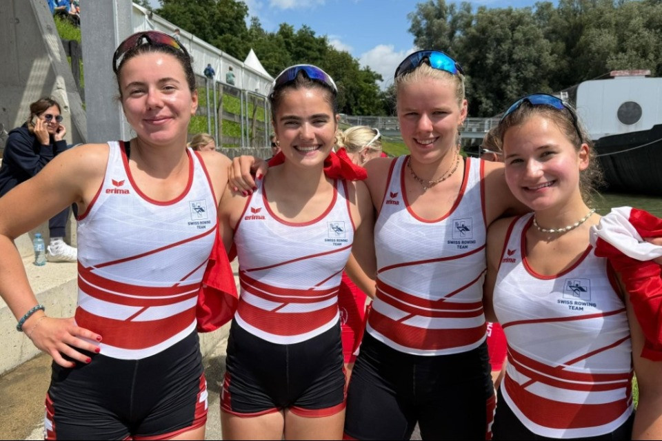 Il quattro di coppia femminile nuovamente sul podio a Linz.
