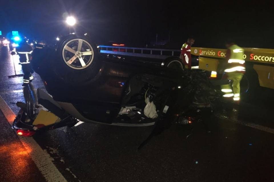Incidente sull'A2 a Noranco