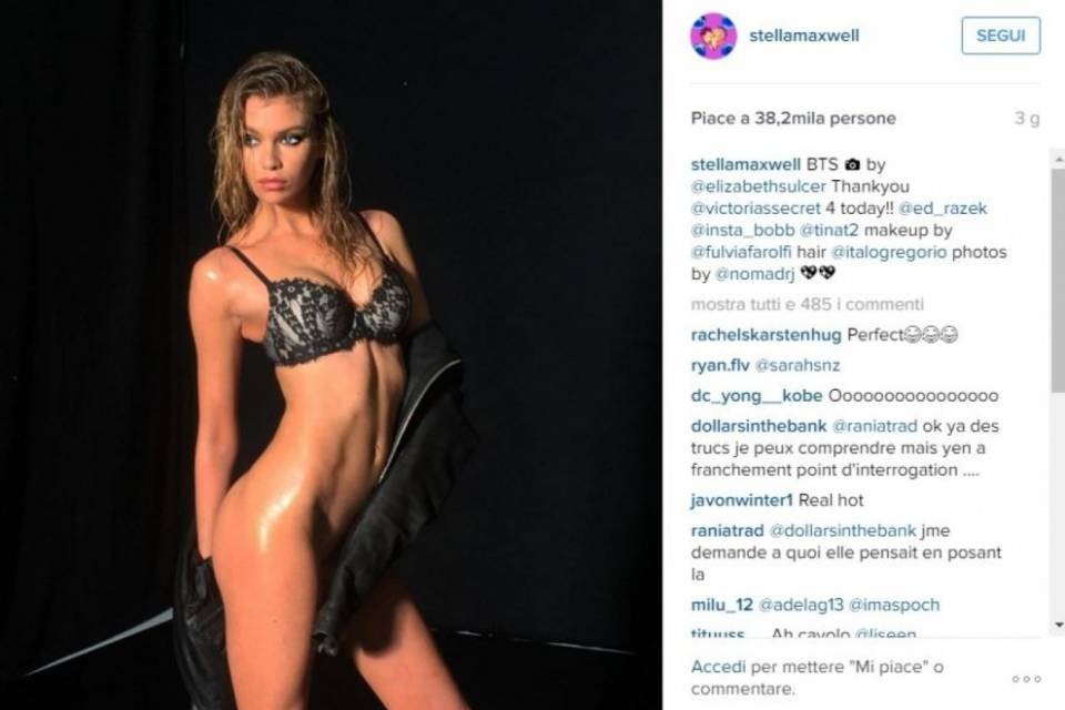 Stella Maxwell dimentica lo slip