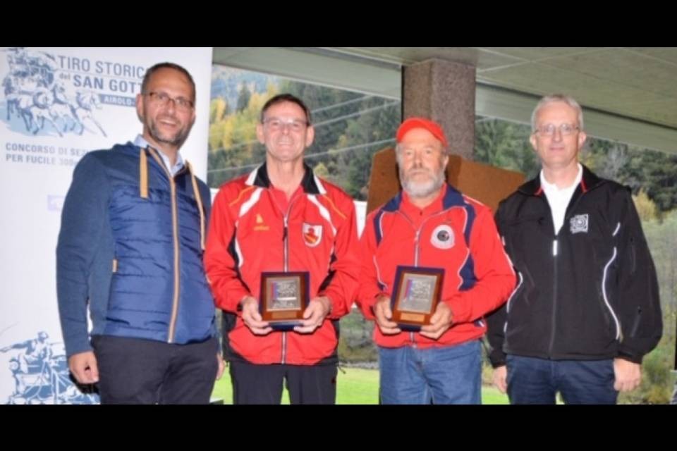 Aebischer e Dolfini incoronati Re del Tiro del Gottardo