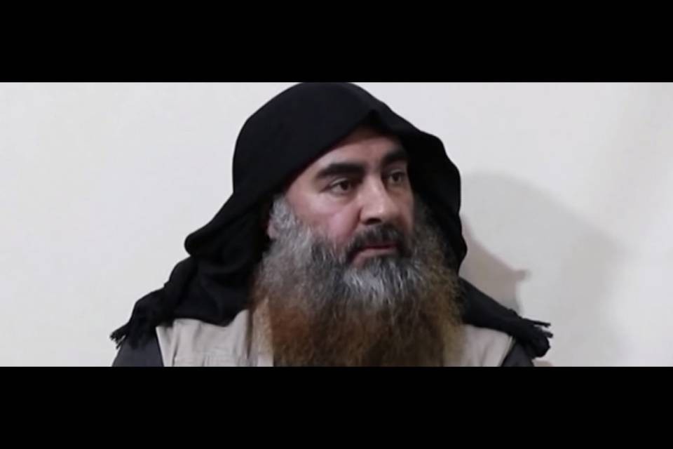 I resti di al Baghdadi in mare