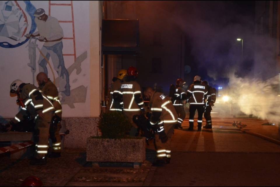 Brucia una cantina a Cresciano