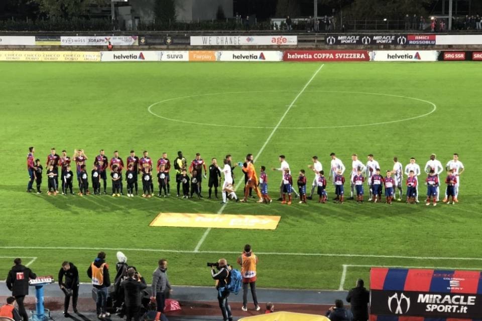 Il Chiasso regge un tempo in Coppa