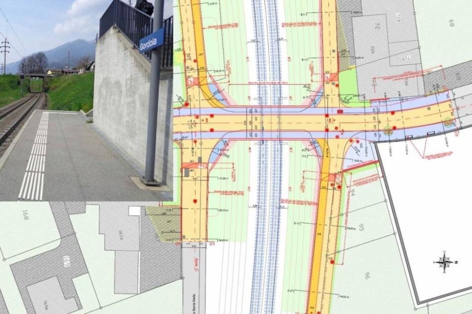 Gordola, un nuovo cavalcavia per la stazione