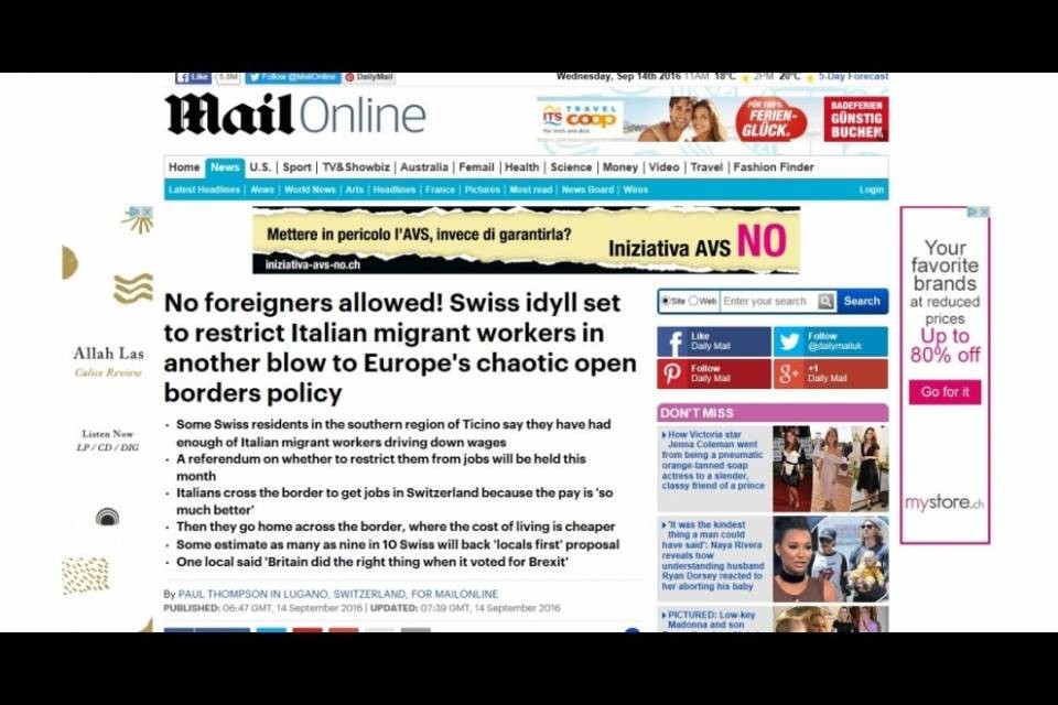 Prima i nostri: 90% di sì, secondo il Daily Mail