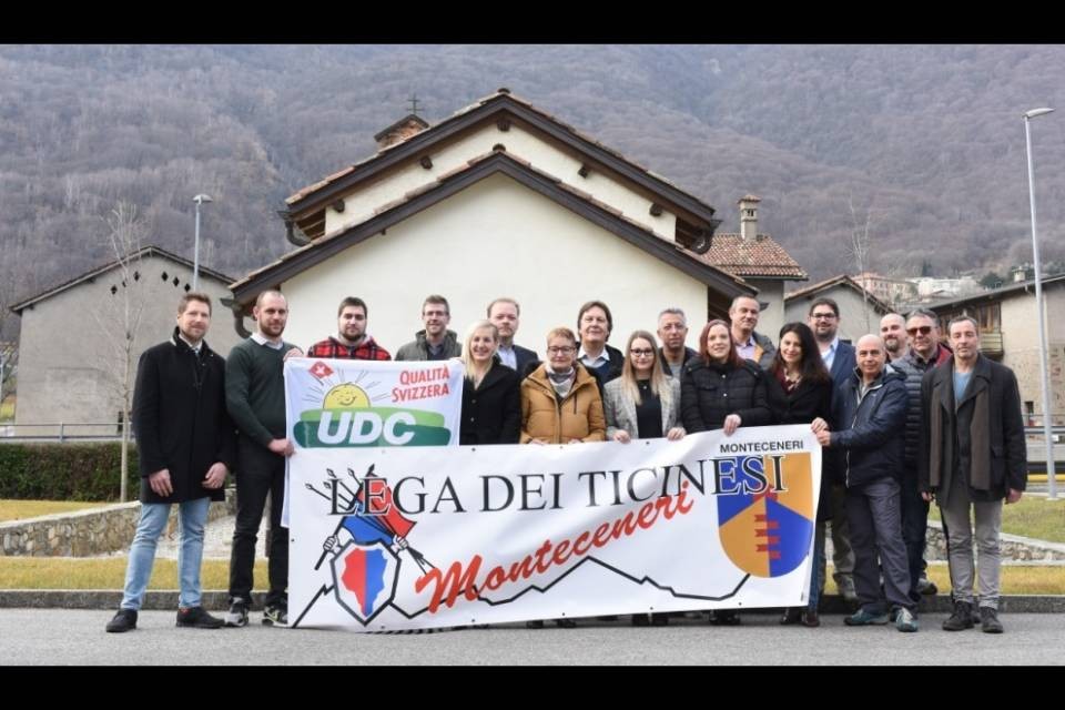 Monteceneri: 19 i candidati Lega, UDC e Indipendenti