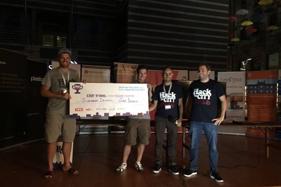 Chiasso: il team “Allora” vince Hack the City 2016