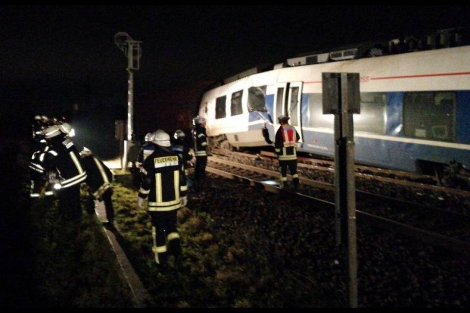Scontro fra treni in Germania