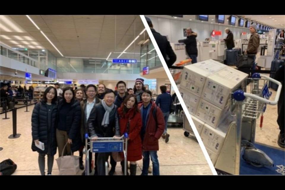 L'EOC dona 17'000 mascherine a Wuhan
