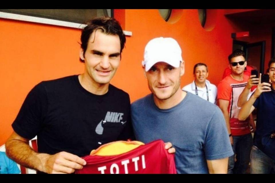 Totti sfida Federer