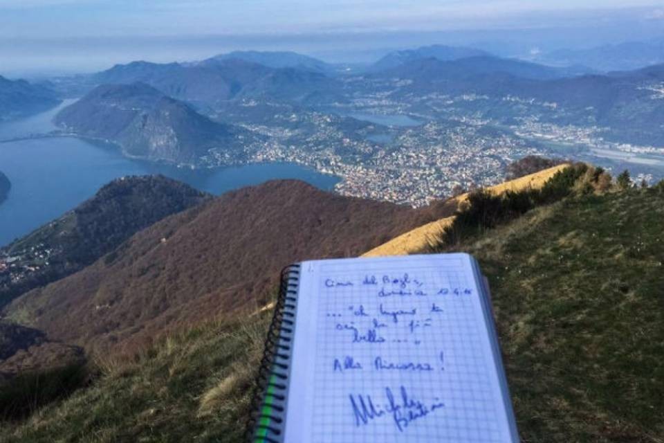 Bertini ha scalato il Monte Boglia
