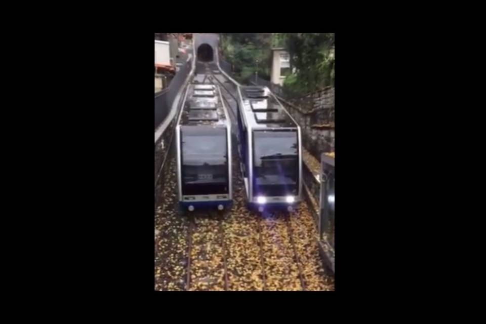 Si prova la nuova funicolare di Lugano