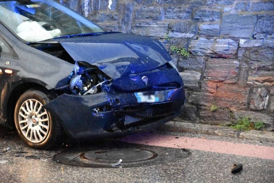 Frontale a Brissago, traffico congestionato