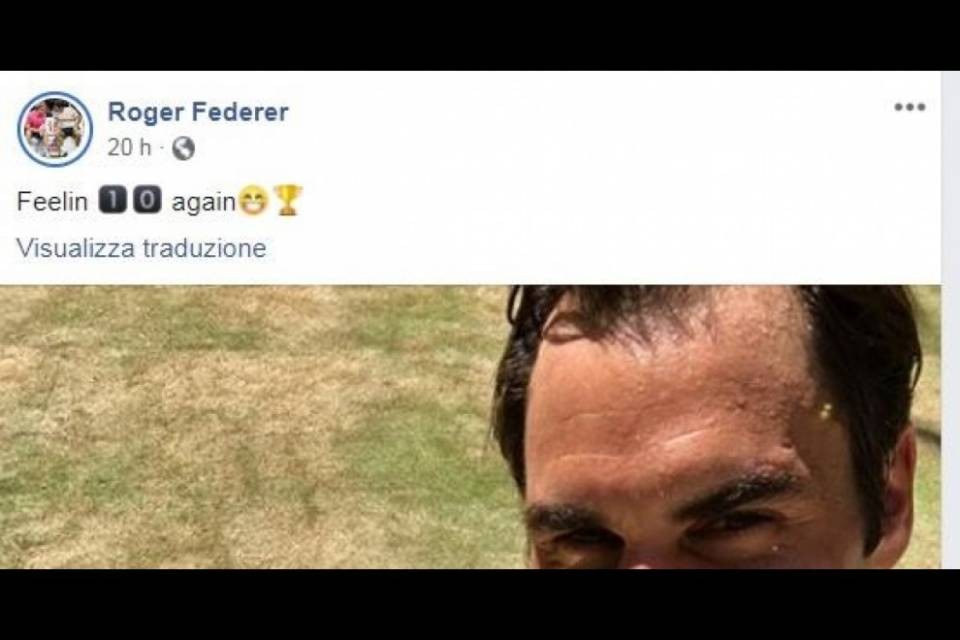 Roger Federer fa impazzire i fan: "Feelin 10 again..."
