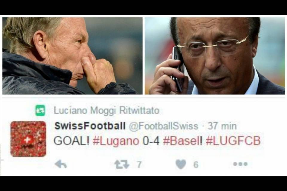 Zeman prende gol, Moggi se la ride