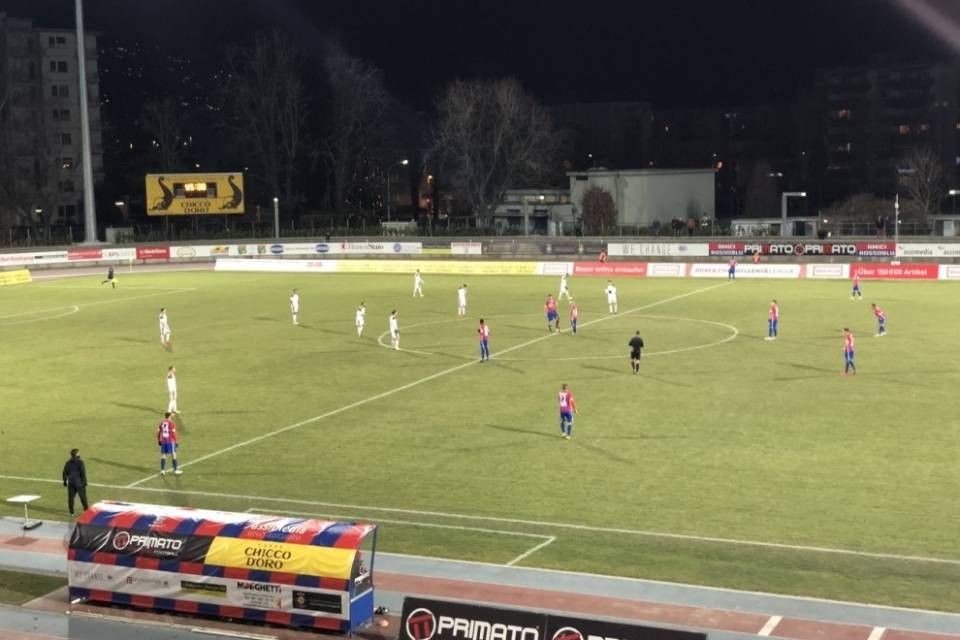 Il Chiasso chiude l'andata con una sconfitta