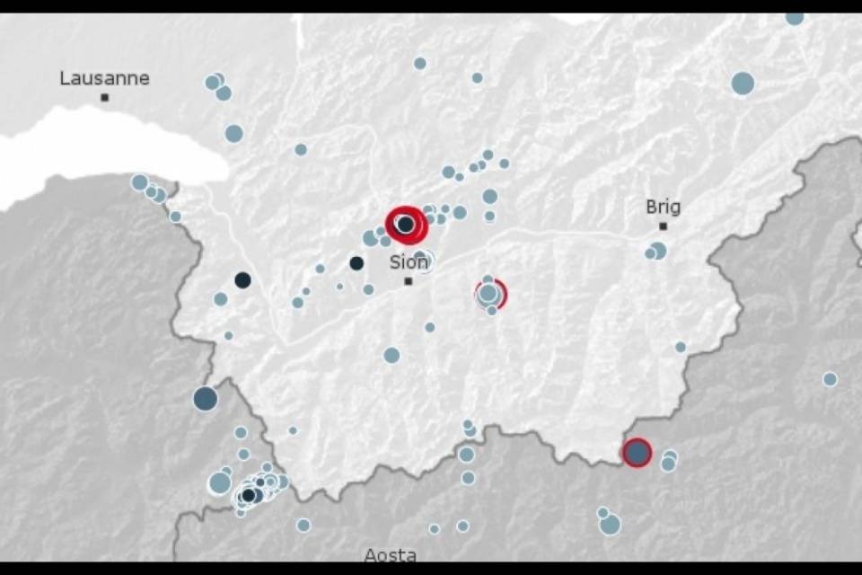La terra continua a tremare in Vallese