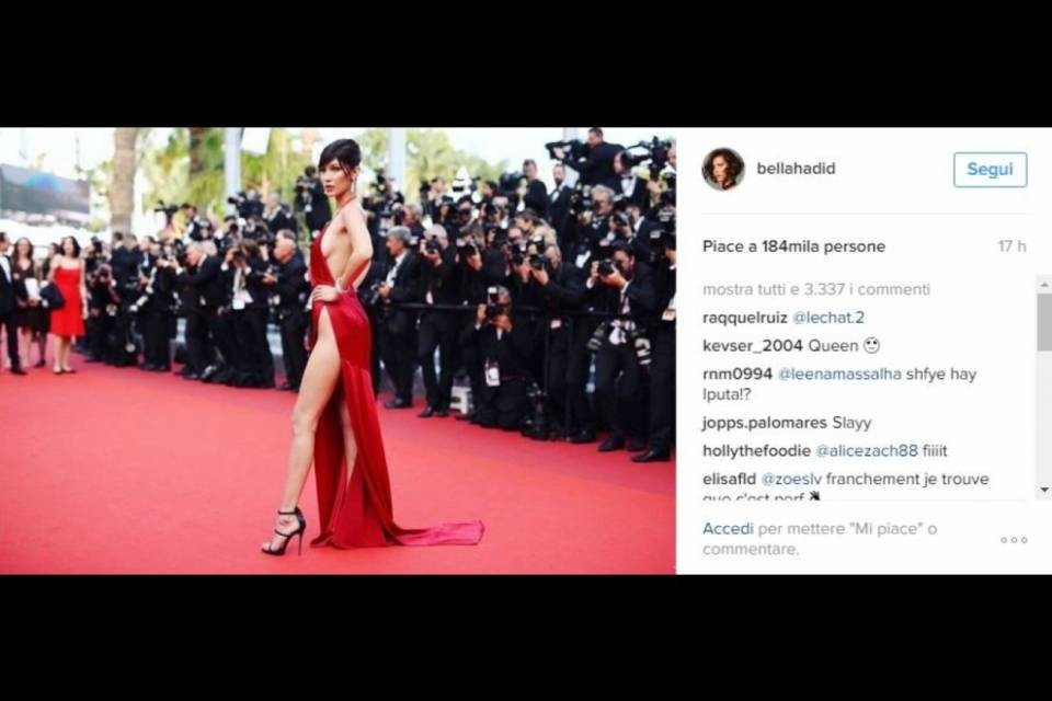 Bella Hadid scalda Cannes