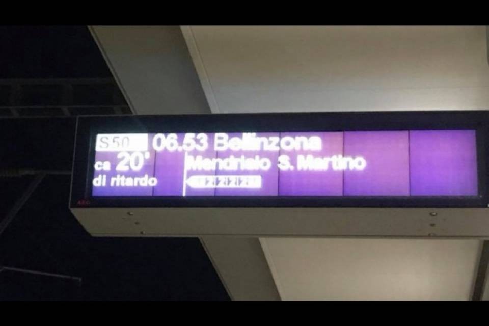 Puntuale come un treno svizzero? Non a Mendrisio...