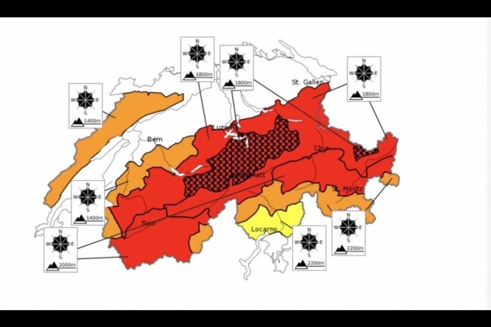 Sale il pericolo di valanghe in diverse regioni
