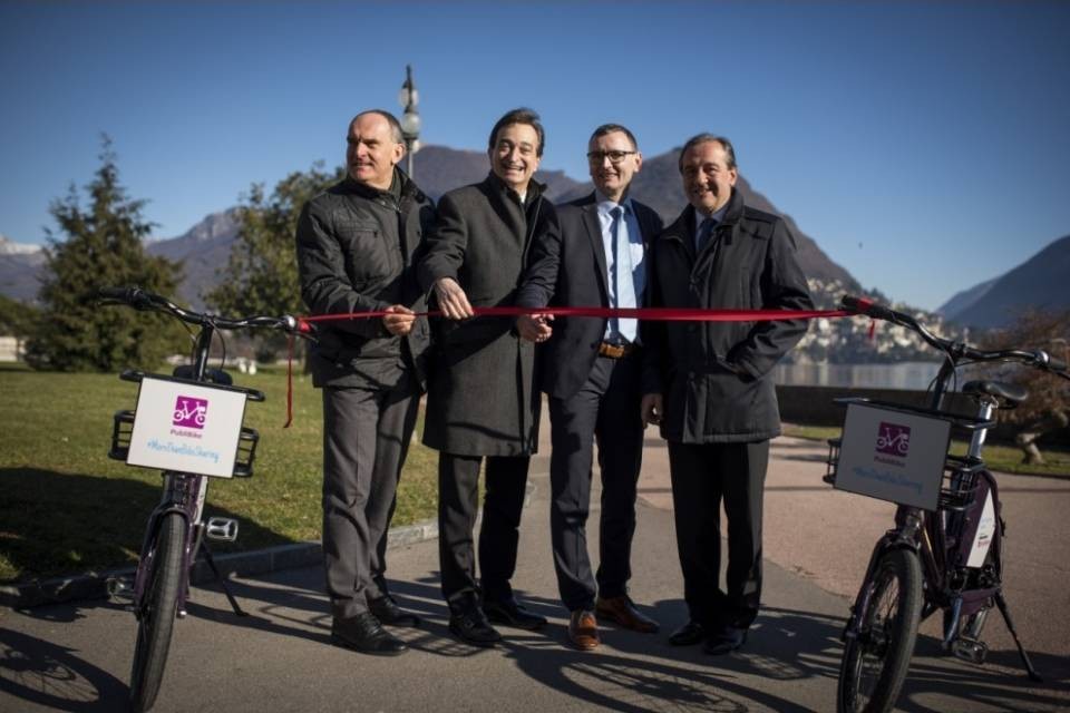 Nuova rete di bike sharing a Lugano