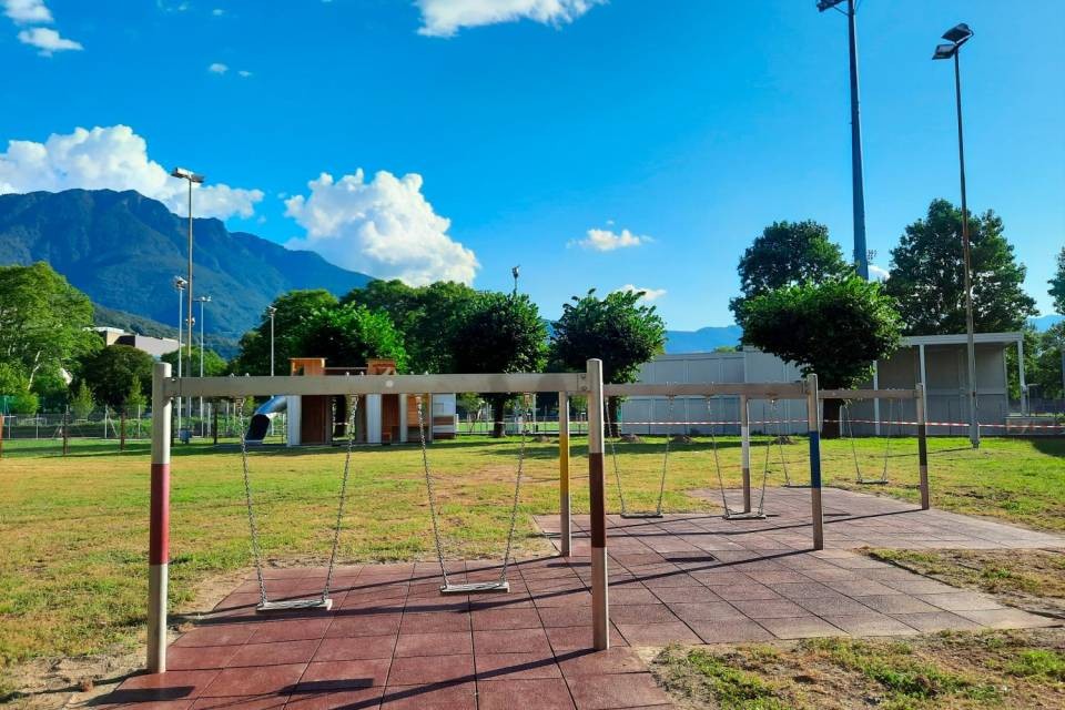 La sede provvisoria dell’asilo. Immagini Città di Bellinzona