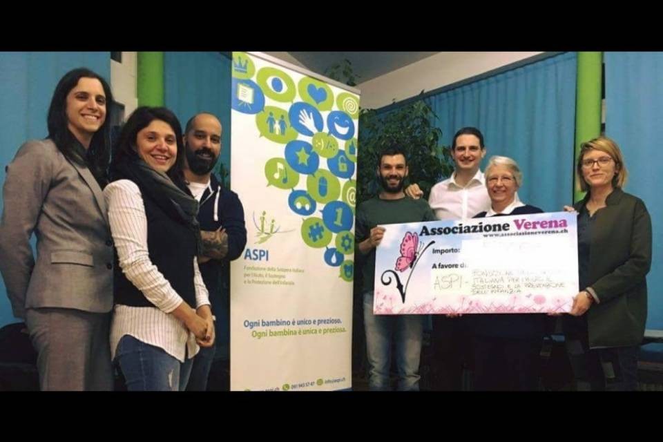 Verena: donazione a favore dell'infanzia