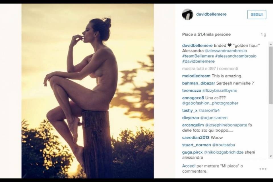 Alessandra Ambrosio, tramonto bollente a Malibù
