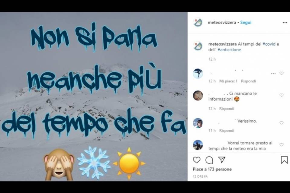 "Non si parla neanche più del tempo che fa"