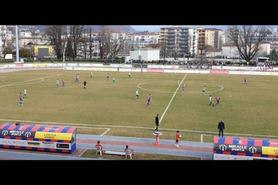 Pareggio in rimonta per il Chiasso