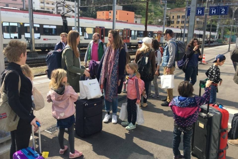 Otto famiglie blogger visitano il Ticino