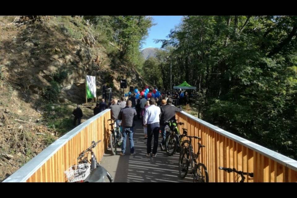 Inaugurata la ciclopista pedonale Sureggio-Capriasca