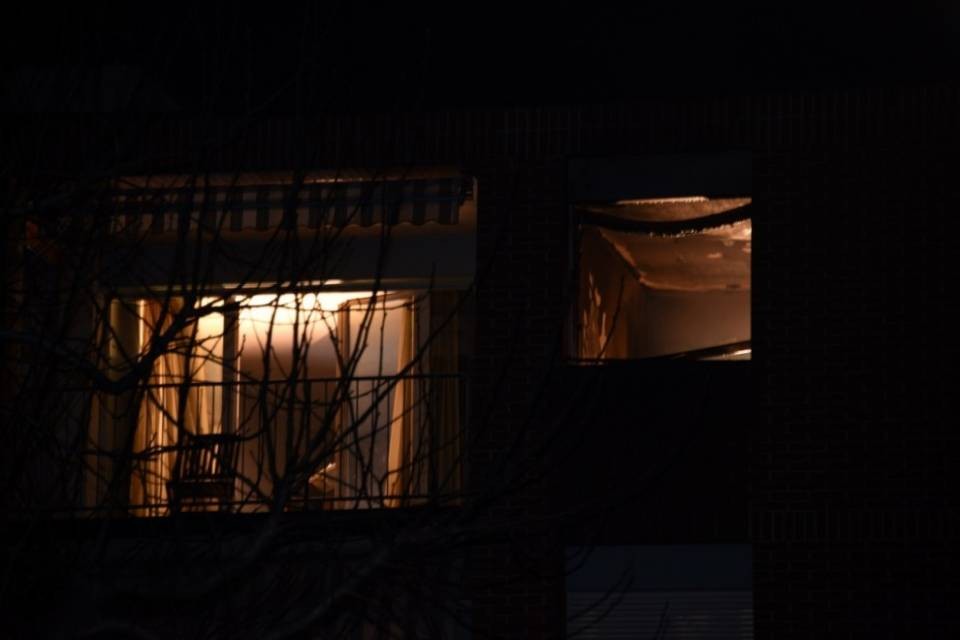 Fiamme in una palazzina di Mendrisio