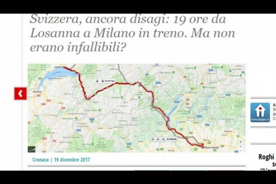La blogger italiana: "19 ore da Losanna a Milano..."