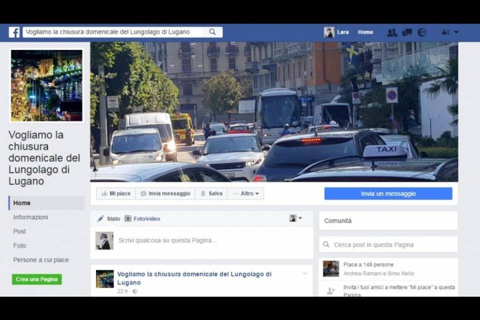 Lugano: "Vogliamo la chiusura domenicale del lungolago"