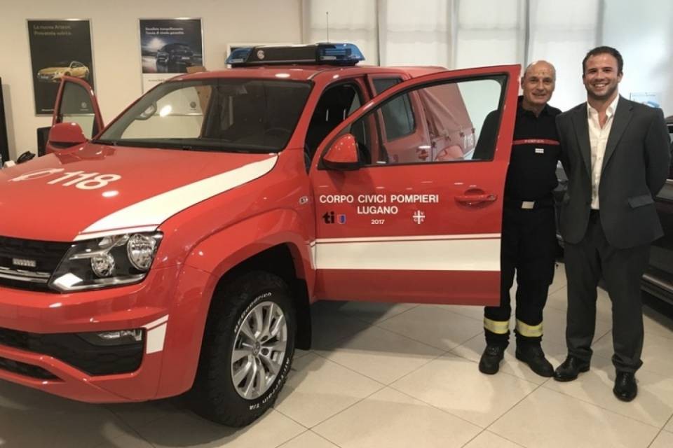 Nuovo veicolo per i pompieri di Lugano