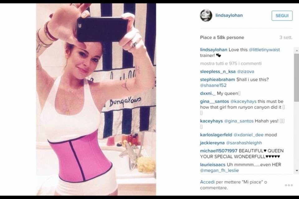 Lindsay Lohan, tra selfie e critiche