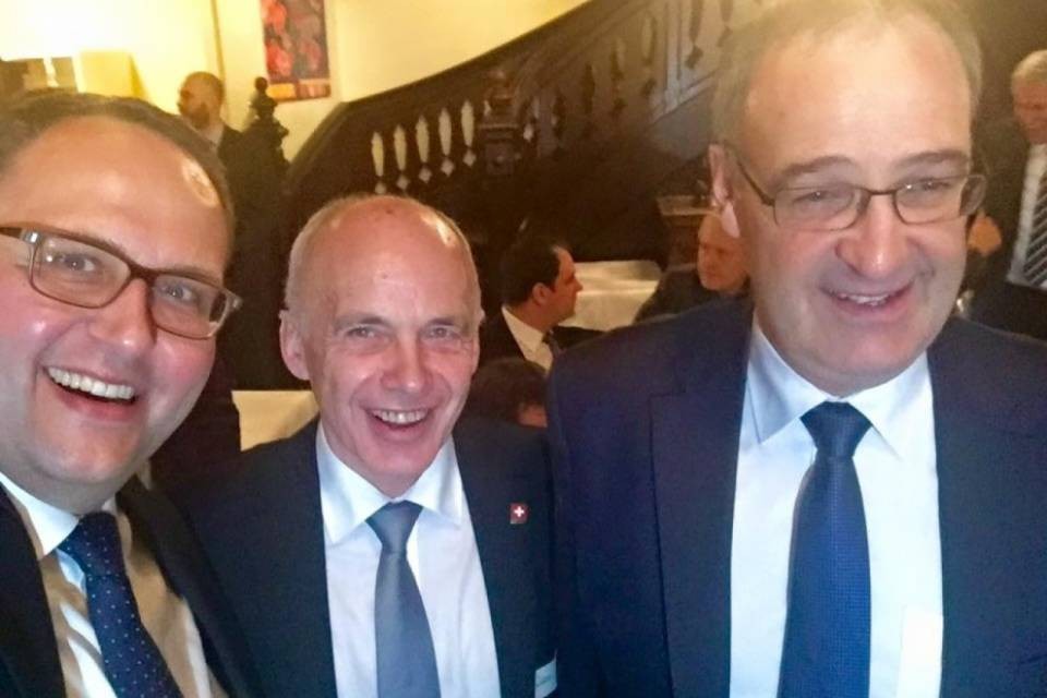 Un selfie prima di rientrare in Ticino