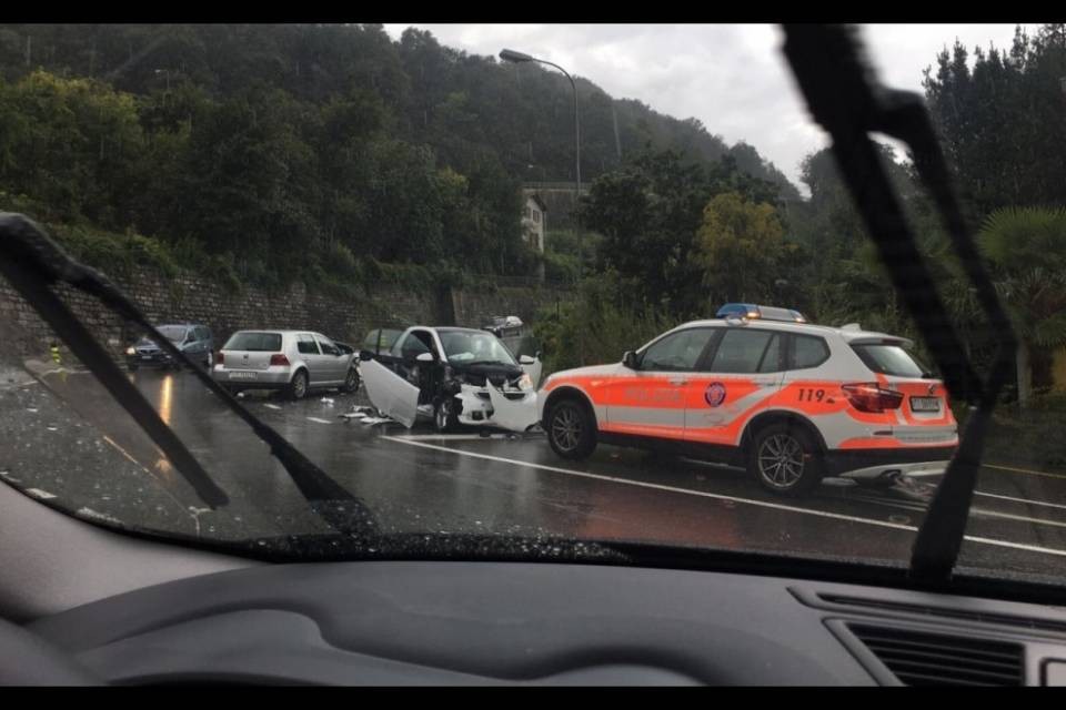 Incidente della circolazione sulla rampa del Ceneri